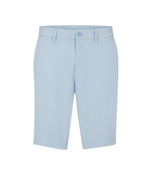 Short Slim Fit En Tissu Déperlant Facile À Répasser Boss pour homme en coloris Blue