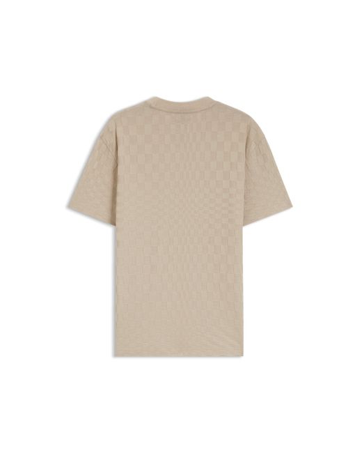 Boss Brown Porsche X Cotton T-Shirt With Pasha Pattern for men