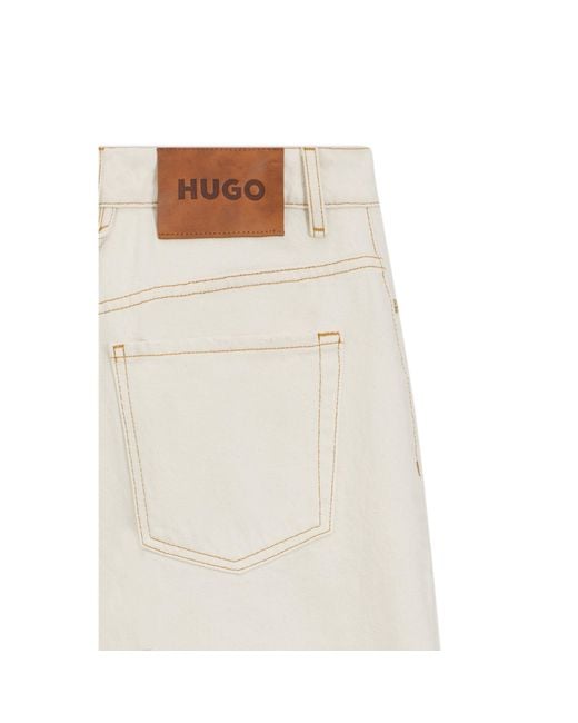 HUGO Natural Barrel-Fit Jeans