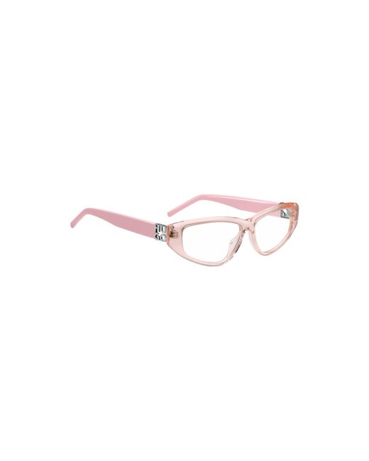 HUGO Pink Acetate Optical Frames With 3D Monogram