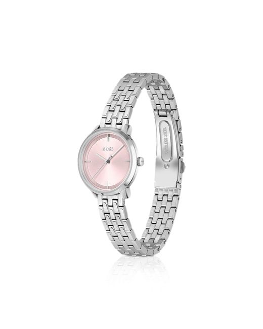 Boss Metallic Dial Watch With Multi-Link Bracelet