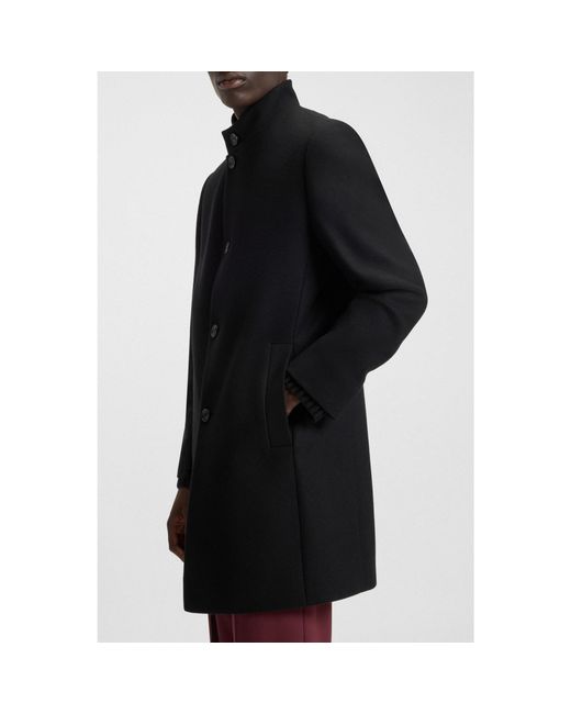 HUGO Black Regular-Fit Coat for men