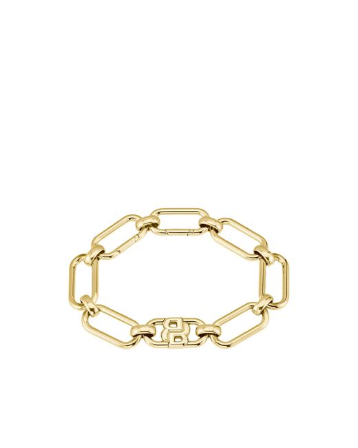 Boss Metallic Tone Bracelet With Double B Monogram