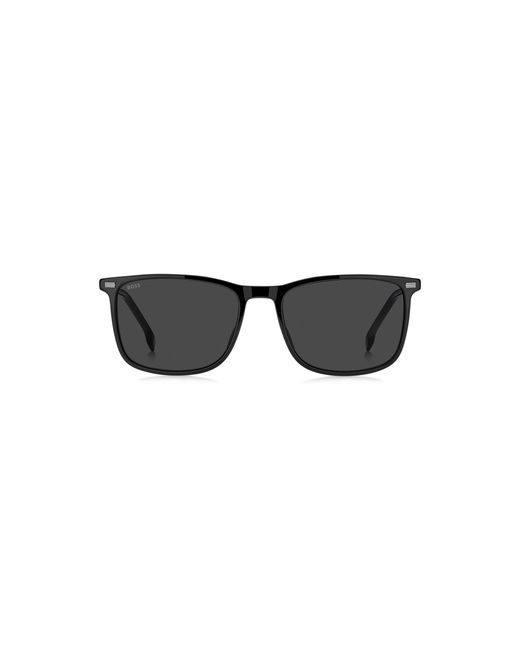 Boss Black Acetate Sunglasses With Temple Logo for men
