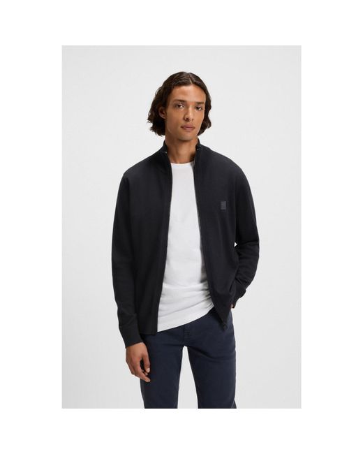 Boss Blue Knitted Jacket for men