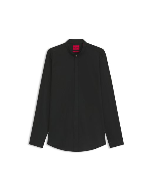 HUGO Black Slim-Fit Shirt for men