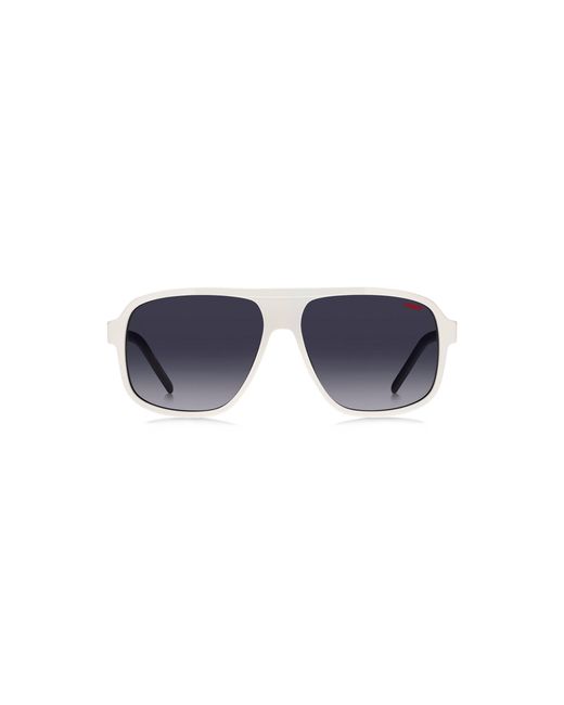 HUGO Blue Acetate Sunglasses With Layered Temples for men