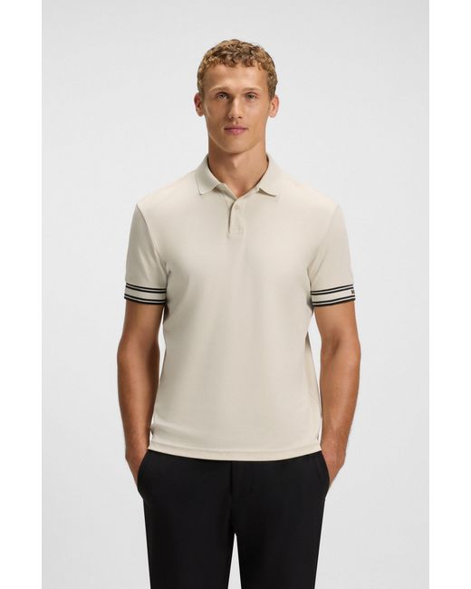 Boss Natural Light Beige Men's Polo Shirts Size Xxl for men