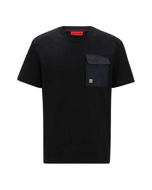 HUGO T-Shirt Dabieno 10261766 01, Black für Herren
