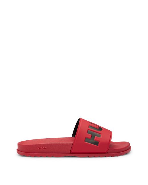 HUGO Red Slides With Logo Strap for men