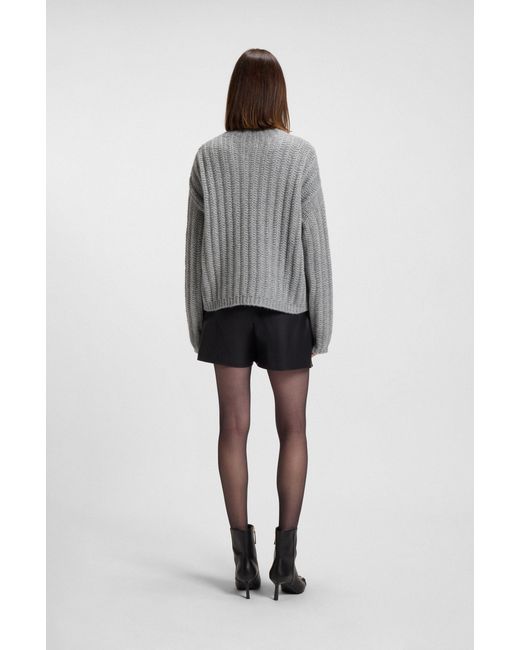 HUGO Green Grey Women's Sweaters Size S