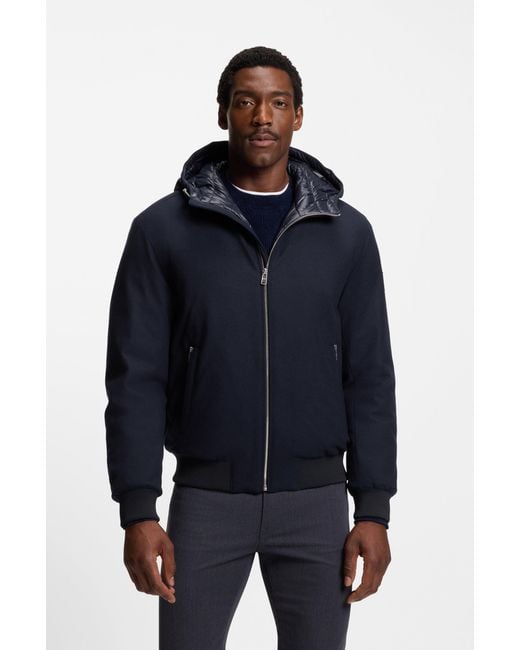 Boss Dark Blue Men's Down Jackets Size 36r for men