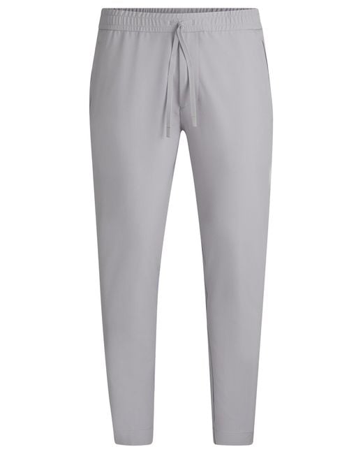 Boss Tapered-Fit Hose Aus Wasserabweisendem Stretch-Gewebe in Gray für Herren