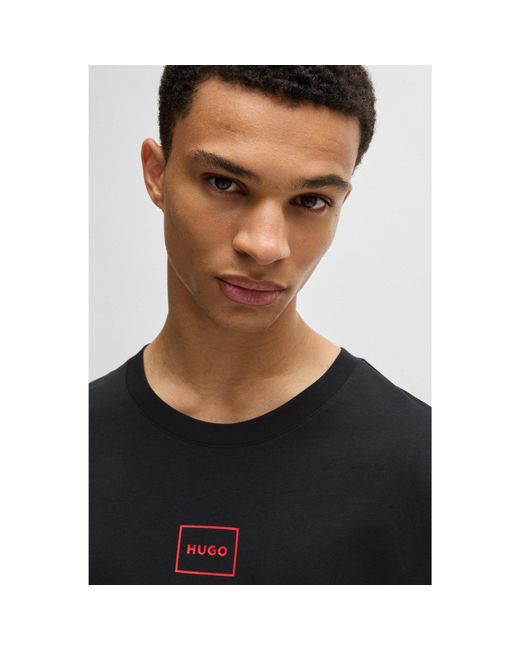 HUGO Black Laze Lounge T-shirt for men