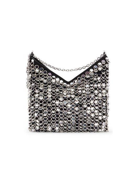 HUGO Black Chain-Strap Shoulder Bag With Rings And Sequins