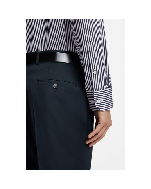 Boss Gray Regular-Fit Shirt for men