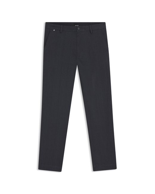 Boss Blue Modern-Fit Trousers for men