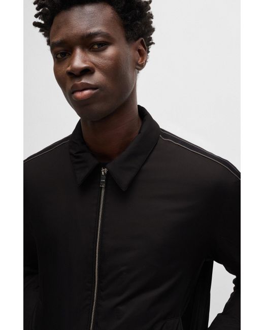 Boss Black Regular-fit Jacket In Water-repellent Material for men