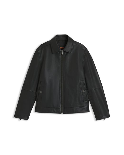 Boss Regular-Fit Jas Van Nappaleer in het Black voor heren