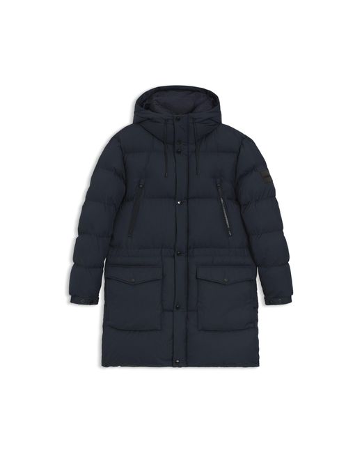 Boss Blue Water-Repellent Jacket With Padding for men