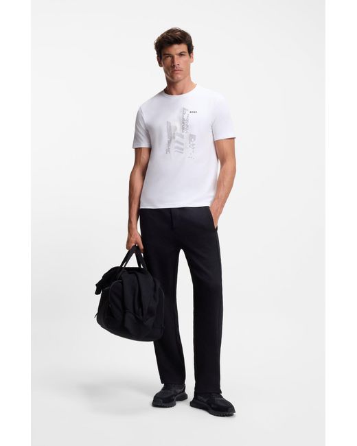Boss Set Van Twee Jersey T-Shirts Van Stretchkatoen in het Black voor heren
