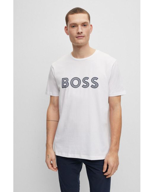 Frigøre Isse Gå forud BOSS by HUGO BOSS Two-pack Of Regular-fit T-shirts In Stretch Cotton in  White for Men | Lyst Canada