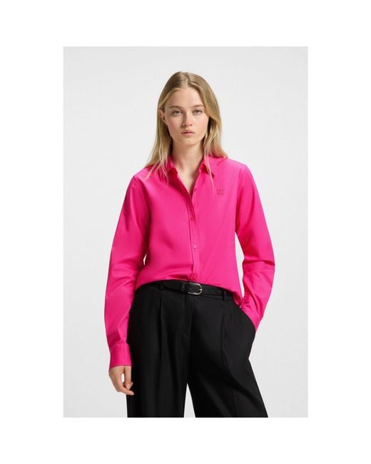 HUGO Pink Regular-Fit Blouse