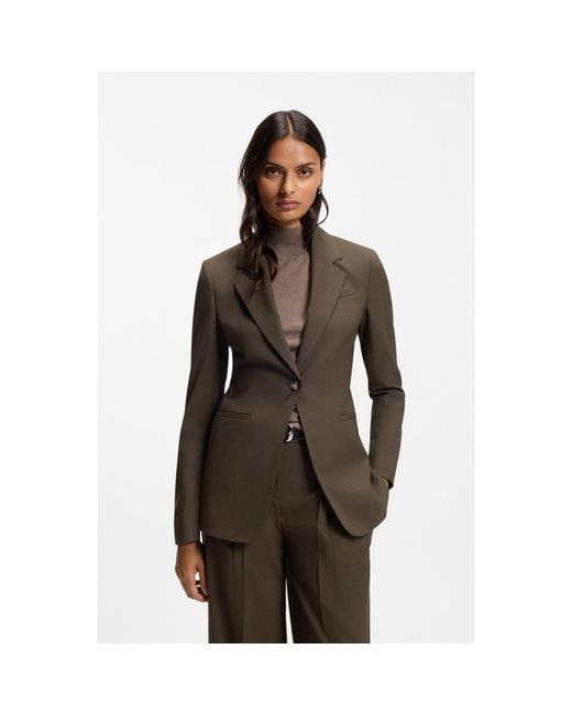 Boss Natural Single-Breasted Blazer