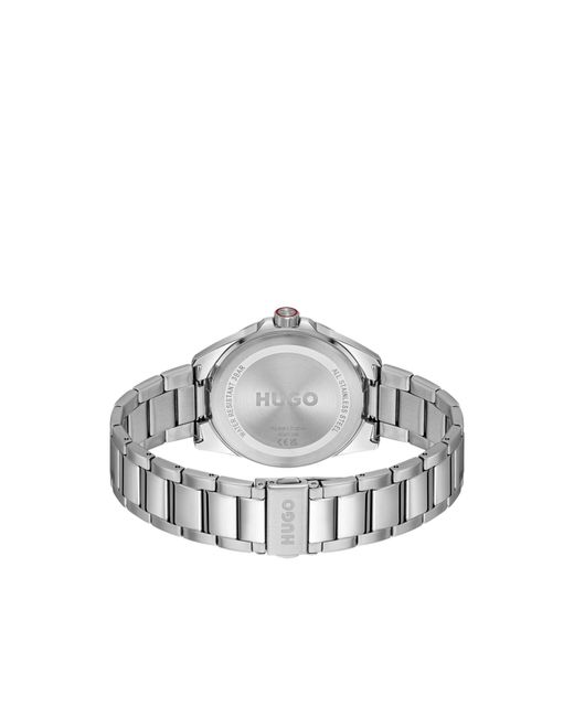 HUGO Green Seam Stainless-Steel Watch With Textured Dial for men