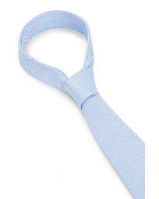 Pochette de costume et cravate en soie mélangée Boss pour homme en coloris White