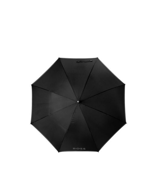 Boss Black Umbrella With Contrast Canopy Edge