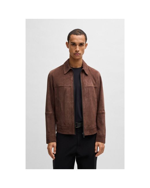 Boss Brown Regular-Fit Jacket for men