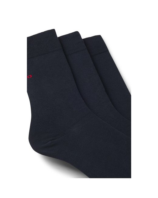 HUGO Blue Logo Detail Regular Socks for men