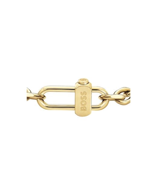 Boss Metallic Masculine Bracelet With Engraved Logo for men