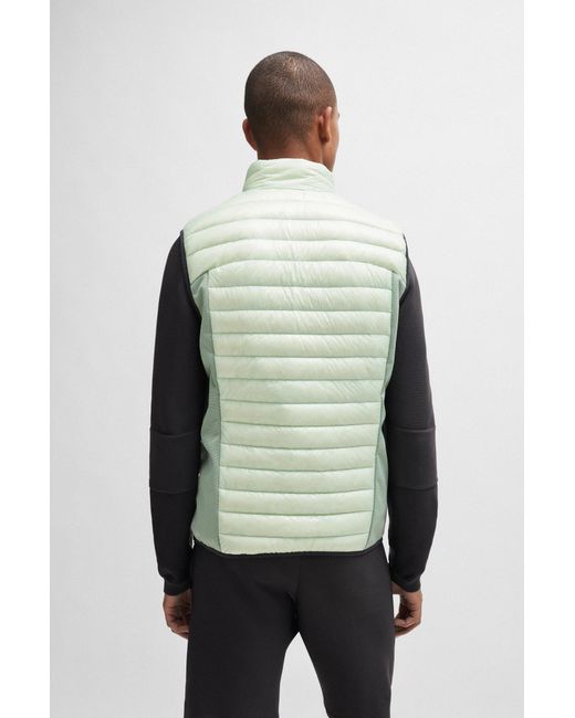 Boss Green Lightweight Water-repellent Gilet With Down Filling for men