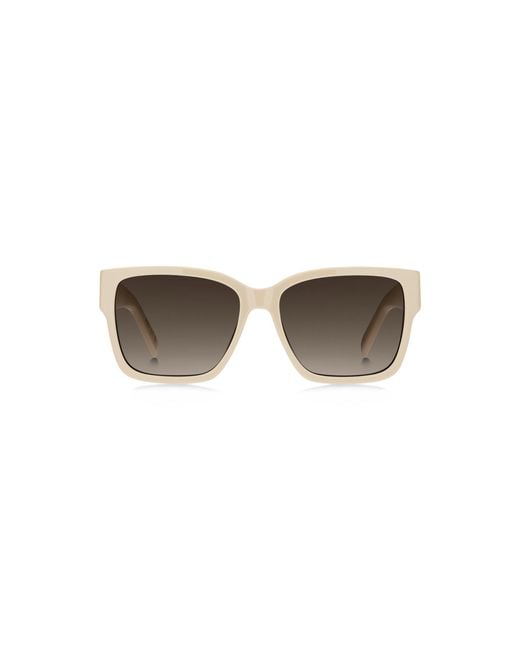 Boss Natural Acetate Sunglasses With Double B Monogram