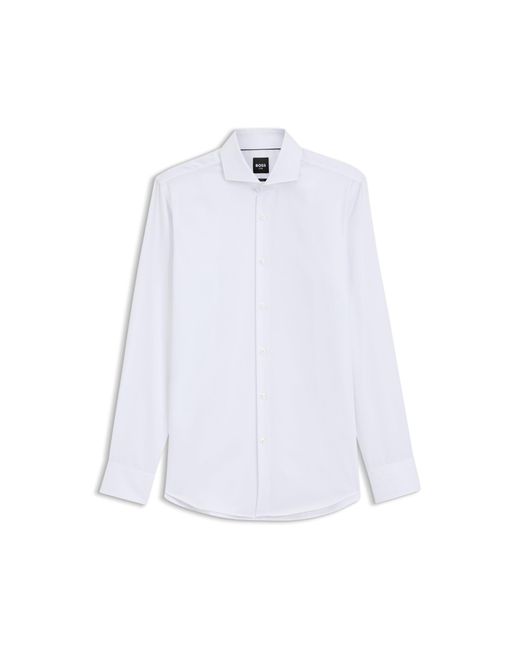 Boss White One Slim-Fit Shirt for men