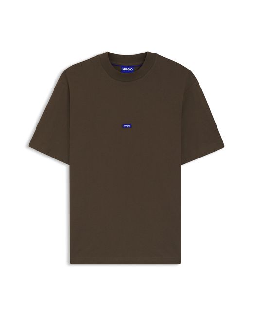 HUGO Dark Brown Men's Blue Collection Size L for men