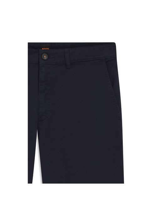 Boss Blue Regular-Fit Trousers for men