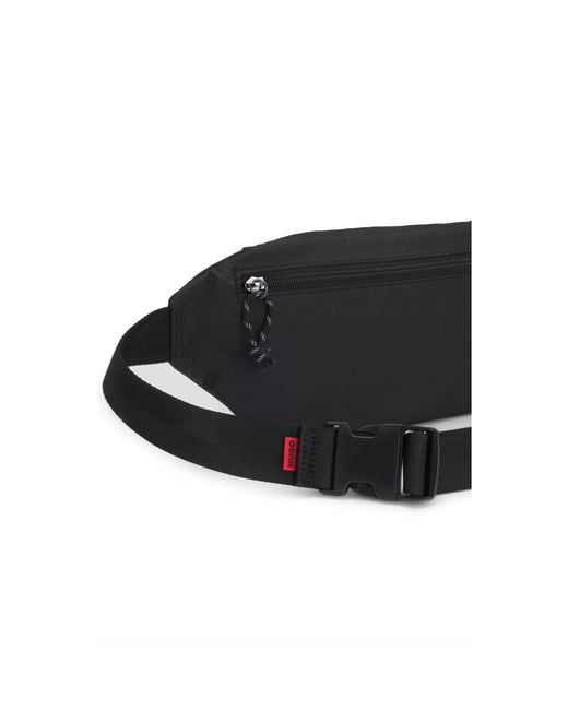 HUGO Black Belt Bag With Contrast Logo Detail for men