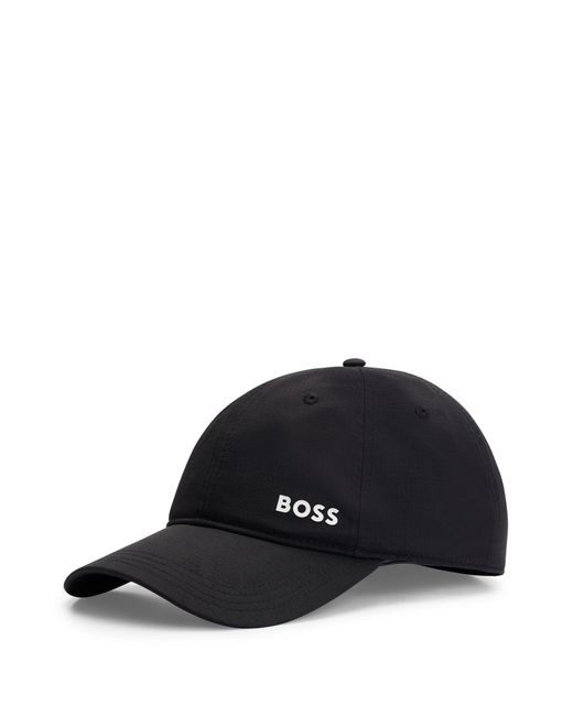 Boss Black Ripstop Logo Cap With Six Panels for men