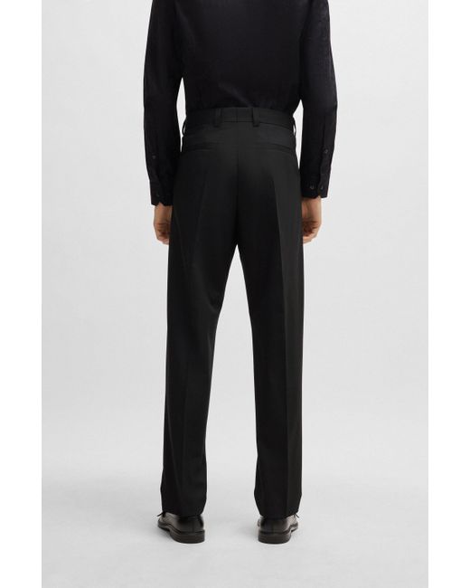 Costume Regular Fit en tissu stretch performant HUGO pour homme en coloris Black