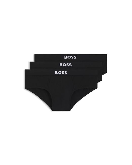 Boss Black Three-Pack Low-Rise Briefs for men
