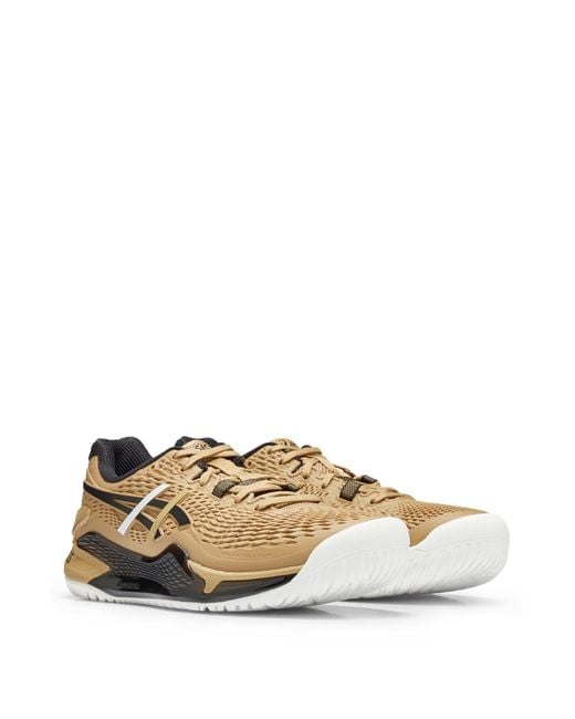 BOSS Asics X Boss X Matteo Berrettini Gel resolution 9 Tennis Trainers in Natural for Men Lyst Canada
