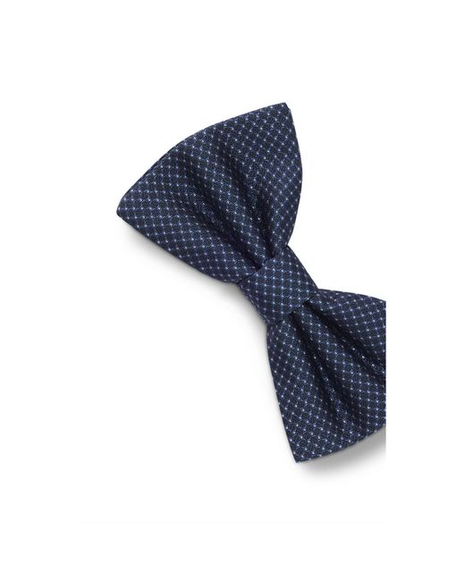 Boss Blue One Silk Bow Tie for men