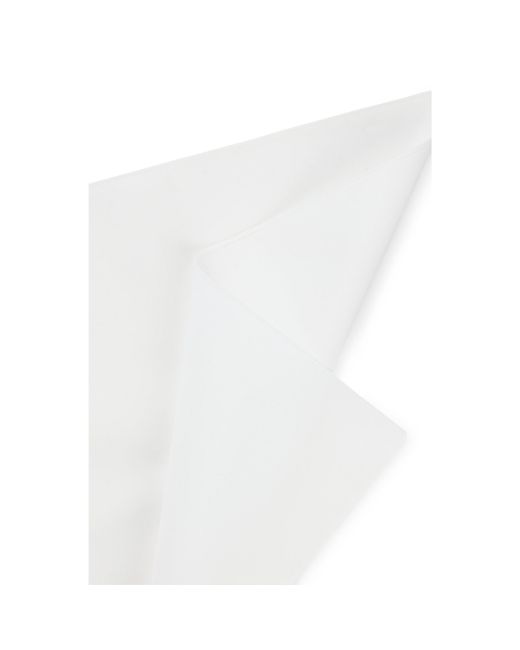 HUGO White Pocket Square for men