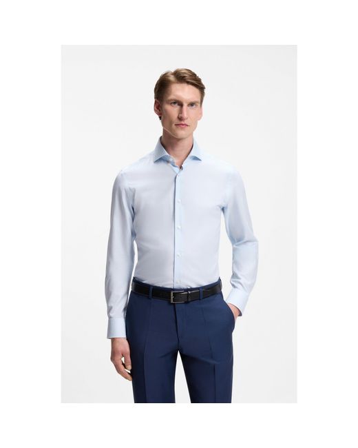 Boss Blue One Slim-Fit Shirt for men