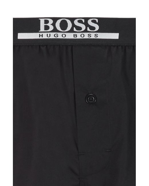 BOSS by Hugo Boss Two-pack Of Pyjama Shorts In Pure Cotton in Black for Men  - Lyst