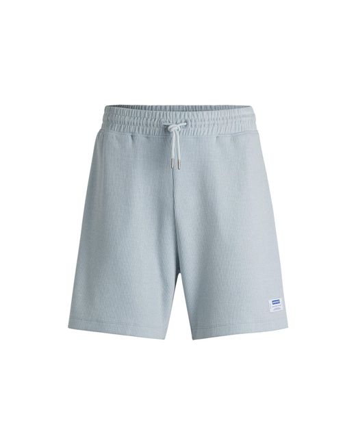 HUGO Blue Loose-Fit Shorts for men