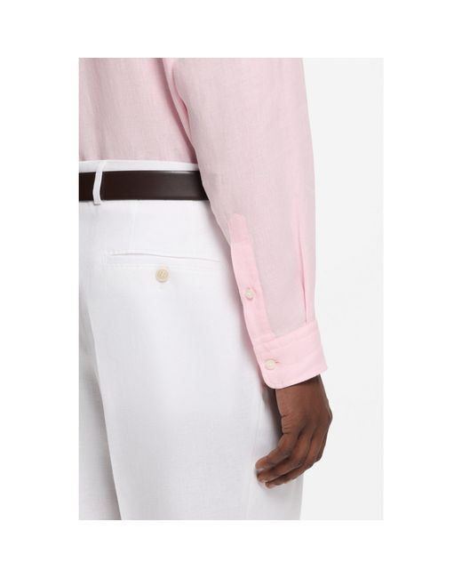 Boss Pink Regular-Fit Button-Down Shirt for men